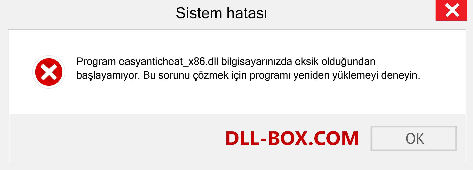 easyanticheat_x86.dll dosyası eksik mi? Windows 7, 8, 10 için İndirin - Windows'ta easyanticheat_x86 dll Eksik Hatasını Düzeltin, fotoğraflar, resimler